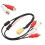Câble audio 4 RCA mini ISO 6 broches ABS Plug&Play siège 8