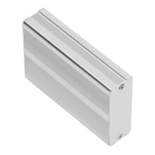 Boîte électrique en aluminium 24x69x100 mm argent mat