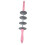 Rodillo ajustable para masa de pan, gris-rosado 3