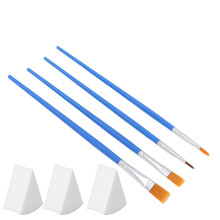 Set de pinceles para pintura corporal con mangos de ABS, esponjas