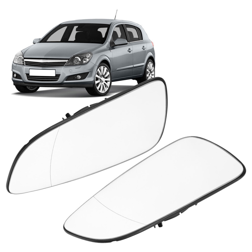 2Pcs Outside Rear View Mirror Glass Left Right Self Adhesive Replacement For Holden Astra H 2004Â2009 4901321949527
