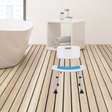 Cuscino in schiuma per sedile da bagno blu 35x24x0,4 cm 0,1 kg