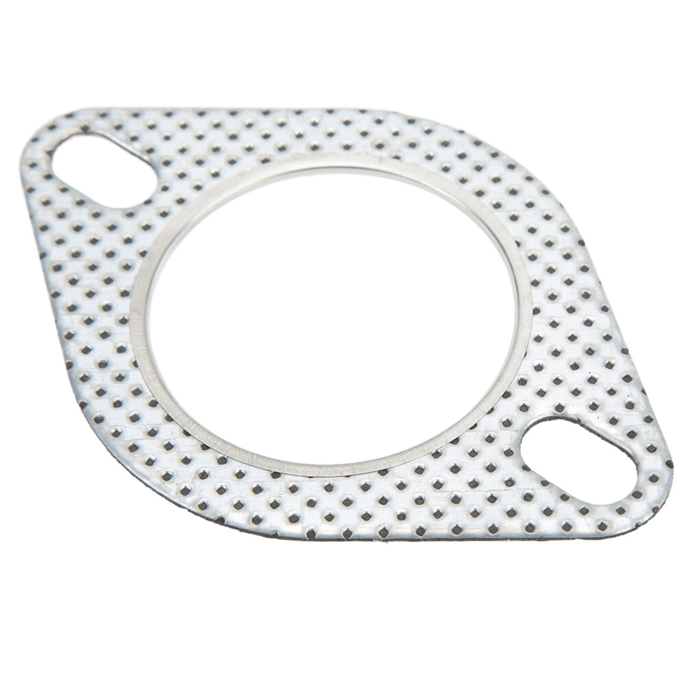 Exhaust Gasket Reinforced Metal 2 Holes Universal Replacement For 2.25In/57Mm Flange Joint Turbo Vehicle 6901321951641