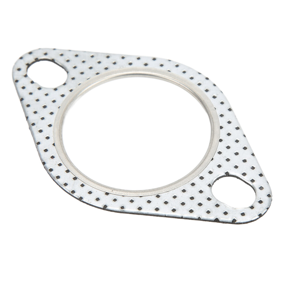 2In Exhaust Pipe Flange Gasket 2 Bolts Heatproof Universal For Turbo Elbows Down De Cat Pipes 4091321951658