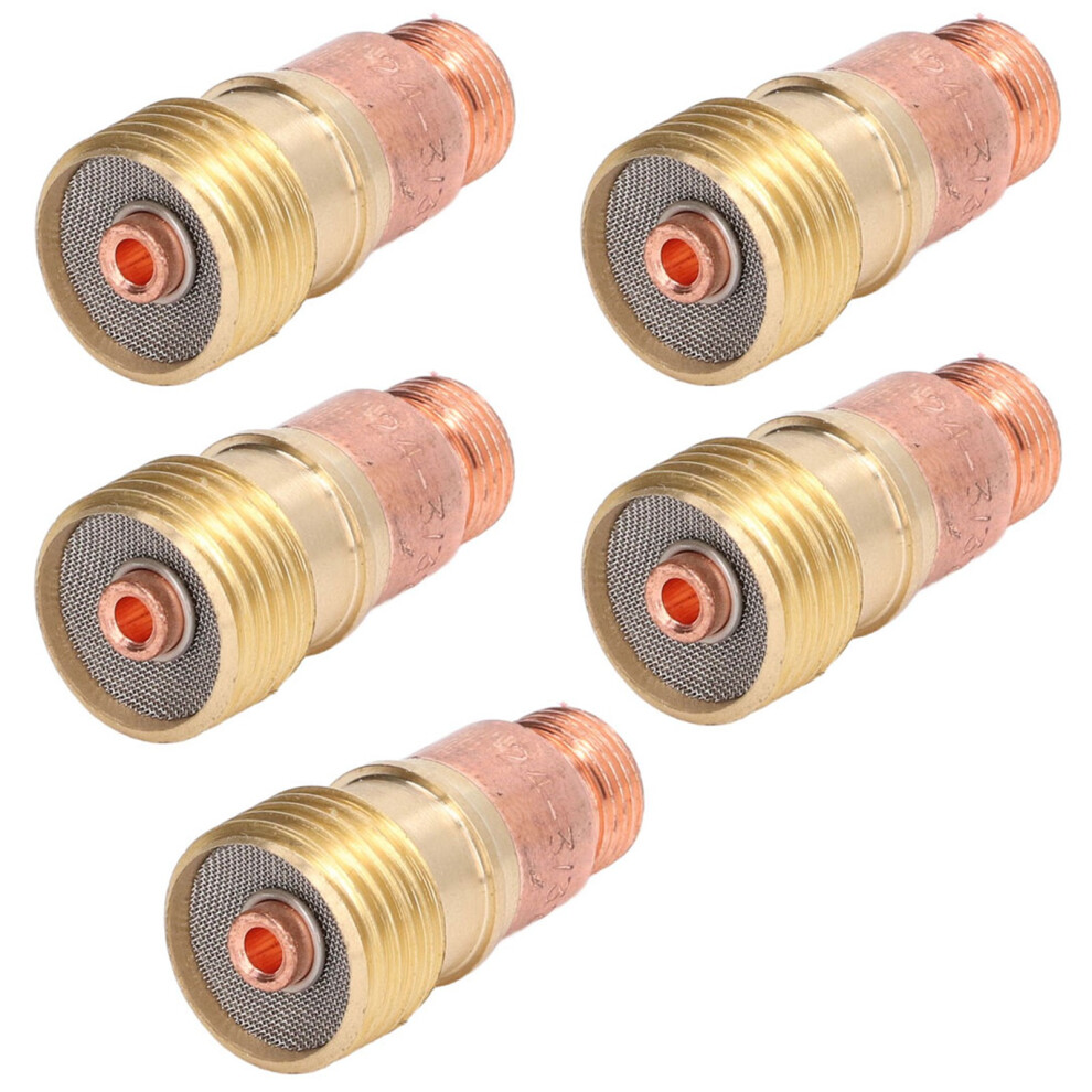 5Pcs 3/32In Gas Lens Collet Body Metal Welding Connector Replacement For Tig Wpâ17 18 26 8441321951916