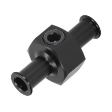 Adaptateur de ligne d'alimentation en carburant en T, port de tuyau de 3/8 po, raccord NPT de 1/8 po, noir, pièce automobile