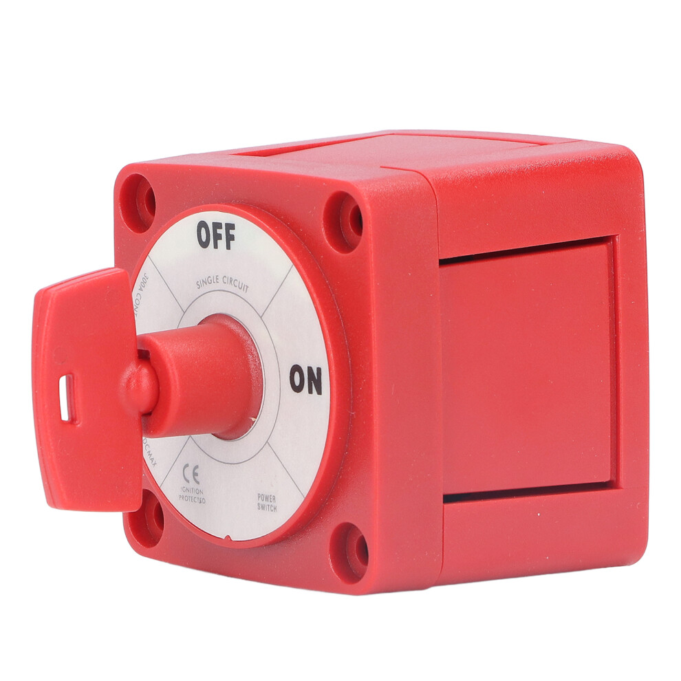 300A Battery Switch Single Loop Battery Selector Switch For Yachts Rvs Modified Cars Red 9371321952486