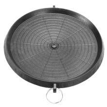 Modèle plaque BBQ, diamètre 32 cm, hauteur 5,5 cm, trou d'huile