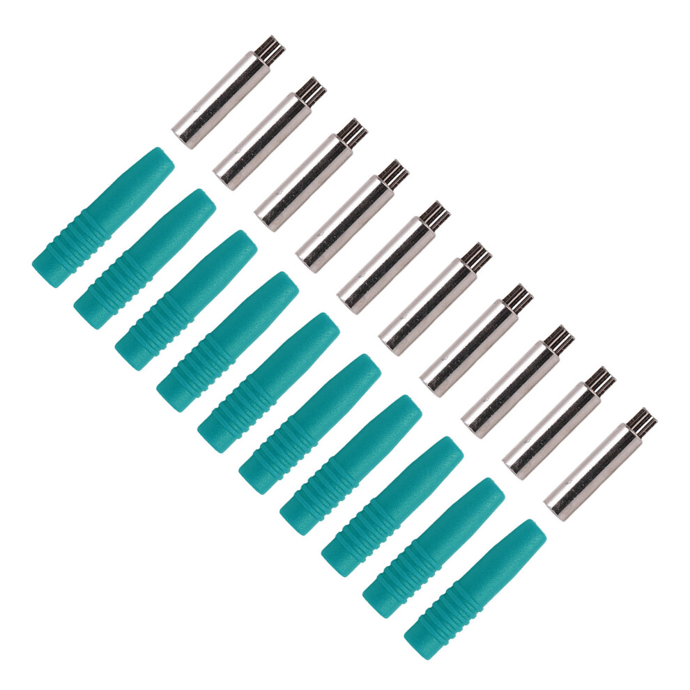 10Pcs Insulated 2Mm Banana Plug Coupler With Protection Shrouded For Testing Equipmentgreen 9301321953725