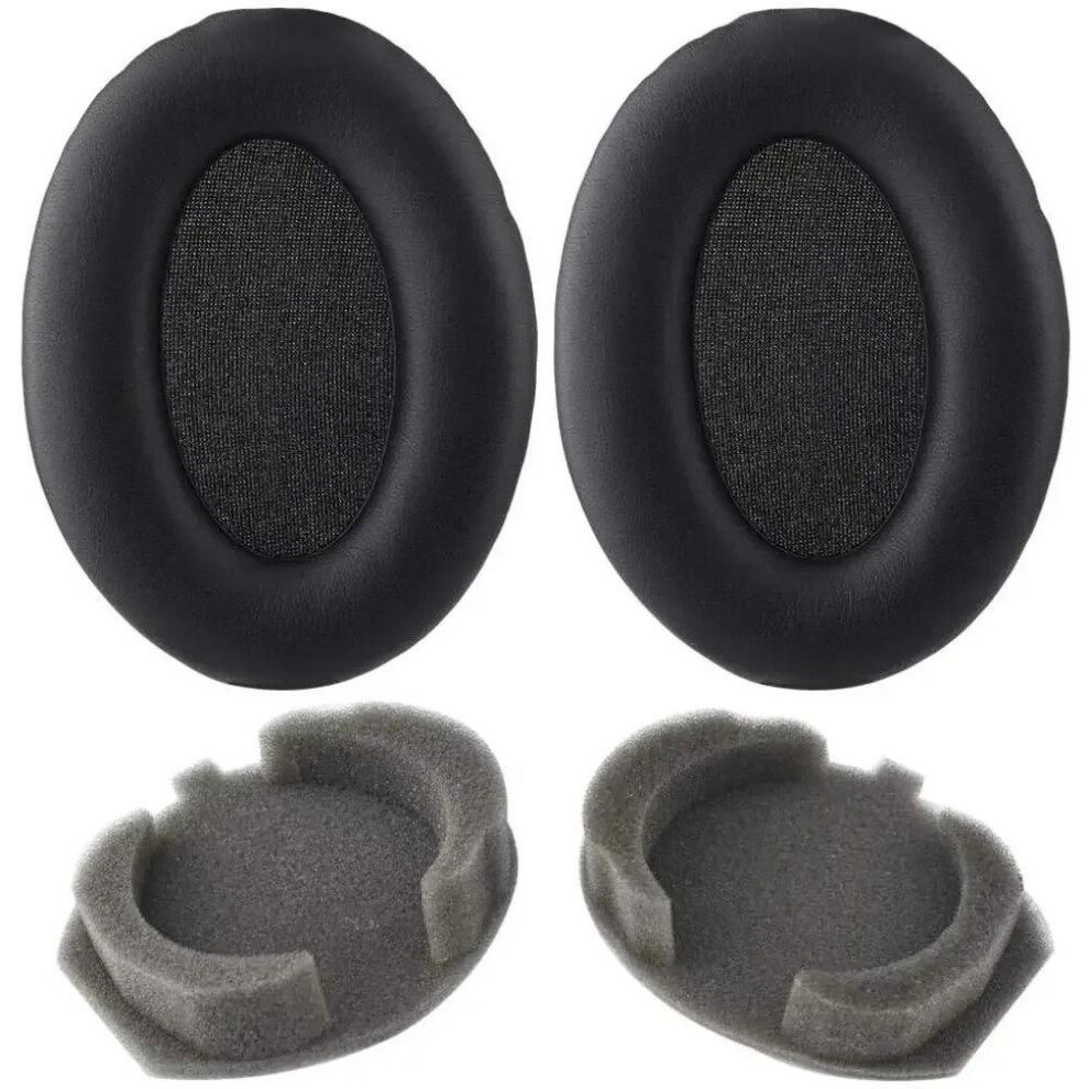 (Black) 1Pair Ear Pads For Sony Wh-1000Xm3 Headphones Earmuff Replacement Foam Sponge Ear Cushion Earphone Sleeve Headset Accessories Black 4208489817386