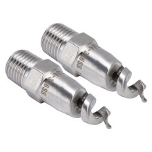 Paire de buses spiralées en acier inoxydable à grand angle, 2 pièces, pour jardin et pelouse
