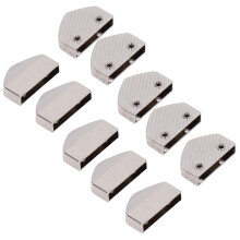 Fermo cerniera 10 confezioni bianco 18x28x4 mm lega di zinco
