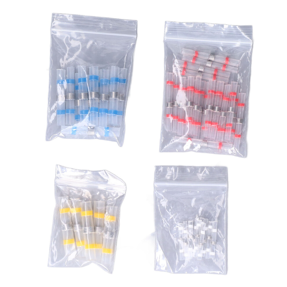 50Pcs Heat Shrink Wire Connector Butt Crimp Terminal Waterproof Insulated Set Kit 8241321955132