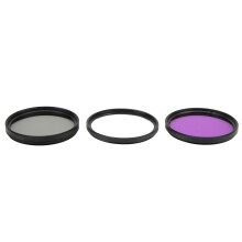 Kit de 3 filtres multicouches pour objectif UV/CPL/FLD, 52 mm