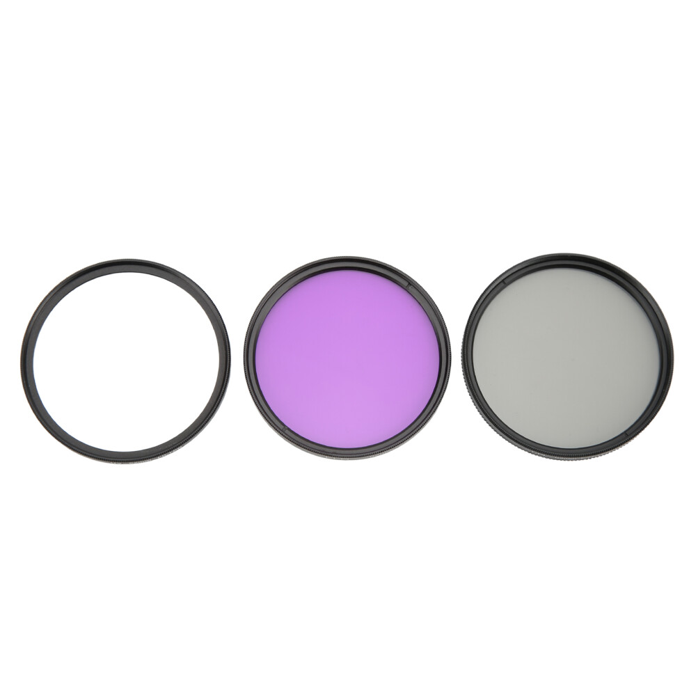 Lens Filter Kit Uv Protector Fld Filter Cpl Polarizer Set For For Slr Digital Camerafor 62Mm(1487) Purple 4621321955907