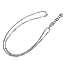 Barber collana in lega pendente argento chiaro 1 pezzo