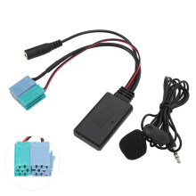 Fiat Bravo Adattatore AUX Bluetooth per radio VISTEON con connettore a 6+8 pin, kit vivavoce per auto