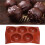 Molde de silicona 3D Hemisphere - Marrón chocolate 115 g 15