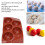 Molde de silicona 3D Hemisphere - Marrón chocolate 115 g 6