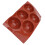 Molde de silicona 3D Hemisphere - Marrón chocolate 115 g 3