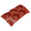Molde de silicona 3D Hemisphere - Marrón chocolate 115 g 14