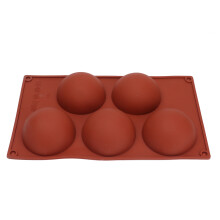 Molde de silicona 3D Hemisphere - Marrón chocolate 115 g