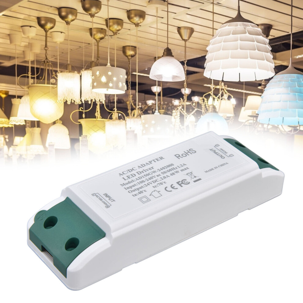 Led Transformer 24V Dc 2A 48W Constant Current Led Power Supply Driver For Home And Office Ac100â240V 5081321959449