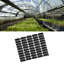Morsetto per serra 50 pezzi clip per tubo da 10 cm nero