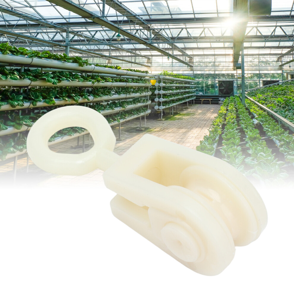25Pcs Livestock Fixed Pulley Plastic Greenhouse Pulley Accessories For Most Chicken Houses Farm 7901321959714