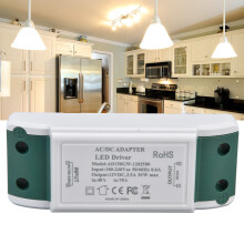 Alimentation LED 12 V 30 W 2,5 A ABS 115x45x28mm Couleur : N/A