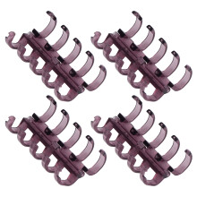 20 Stück Segmentierte Binderinge für 60 Blatt, 11 mm Dicke, Bürogebrauch, Lila