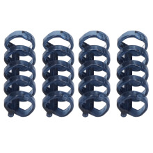 Binderinge Büro 20 Stück 11 mm Stahl Segmentiert Halterung für 60 Blätter Blau Schreibwaren