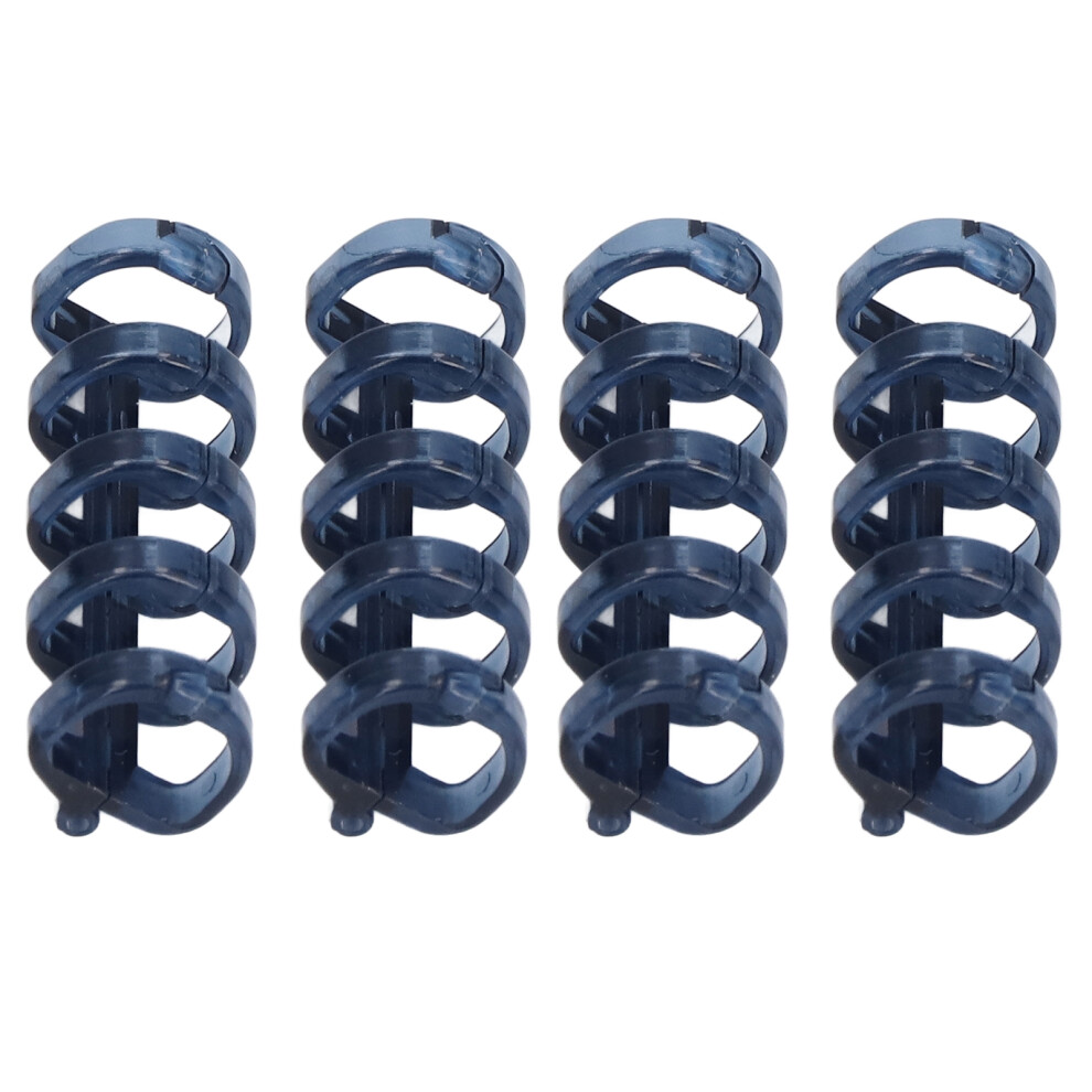 20Pcs Binding Rings Segmented Design Hold 60 Sheets 11mm Binding Thickness Office SuppliesBlue-image-OPC-PHVVG27-NEW