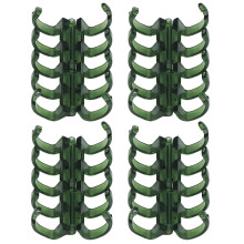 20 Stück grüne Kunststoff-Binderinge, 11 mm, halten 60 Blätter