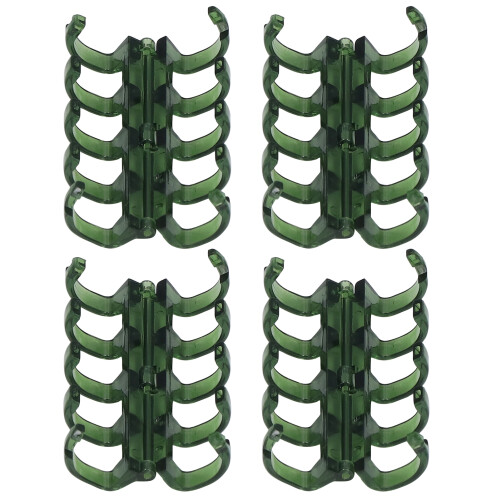 20 Stück grüne Kunststoff-Binderinge, 11 mm, halten 60 Blätter