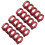 20Pcs Binding Rings Segmented Design Hold 60 Sheets 11mm Binding Thickness Office SuppliesRed 1