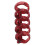 20Pcs Binding Rings Segmented Design Hold 60 Sheets 11mm Binding Thickness Office SuppliesRed 12