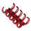 20Pcs Binding Rings Segmented Design Hold 60 Sheets 11mm Binding Thickness Office SuppliesRed 5