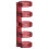20Pcs Binding Rings Segmented Design Hold 60 Sheets 11mm Binding Thickness Office SuppliesRed 4