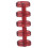 20Pcs Binding Rings Segmented Design Hold 60 Sheets 11mm Binding Thickness Office SuppliesRed 9