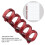 20Pcs Binding Rings Segmented Design Hold 60 Sheets 11mm Binding Thickness Office SuppliesRed 6