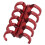 20Pcs Binding Rings Segmented Design Hold 60 Sheets 11mm Binding Thickness Office SuppliesRed 7