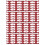 20Pcs Binding Rings Segmented Design Hold 60 Sheets 11mm Binding Thickness Office SuppliesRed 2