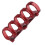 20Pcs Binding Rings Segmented Design Hold 60 Sheets 11mm Binding Thickness Office SuppliesRed 10