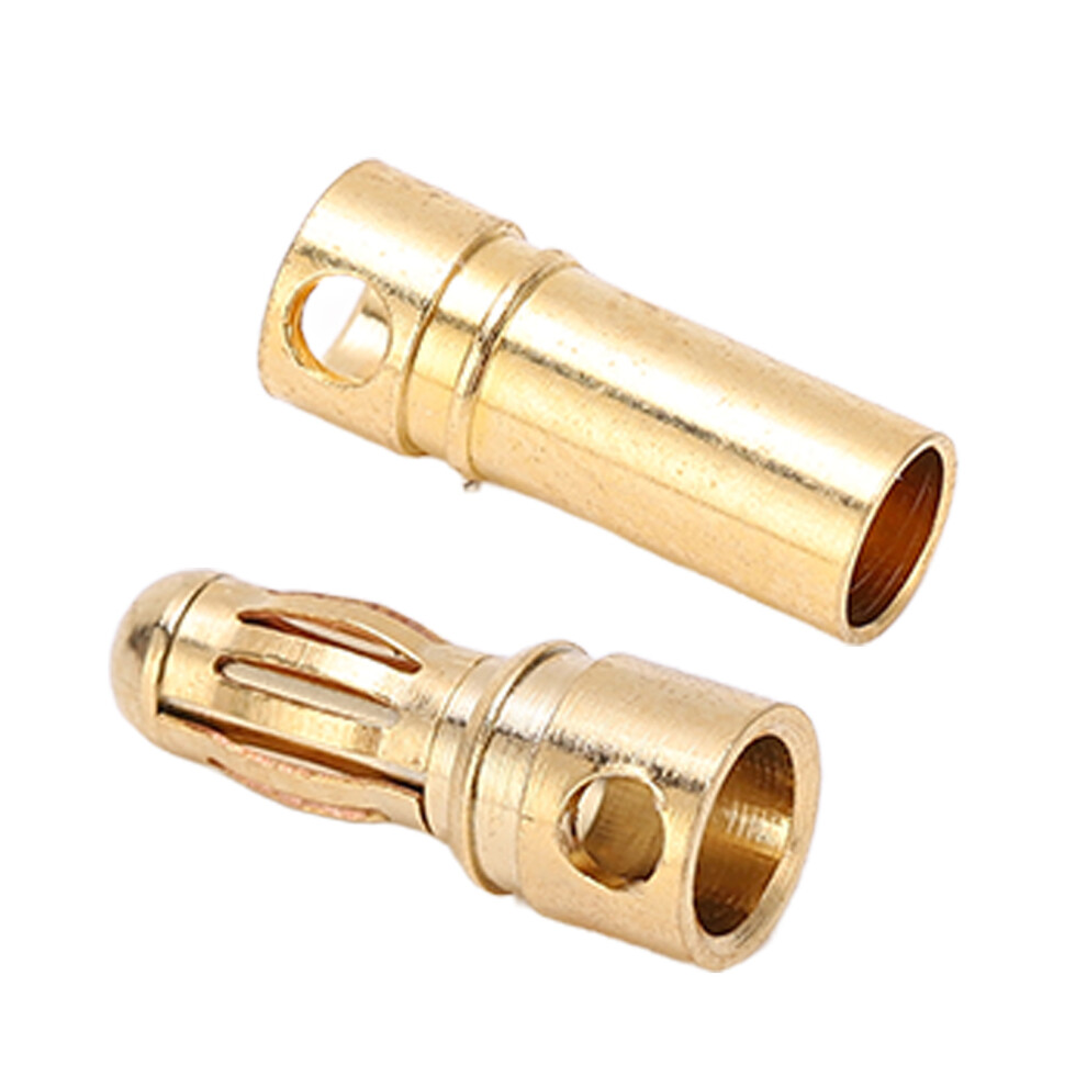 10Pcs 3.5Mm Female Banana Plug Pure Copper Gold Plated Bullet Banana Connectors For Electronic Measurement Accessories 5021321964166