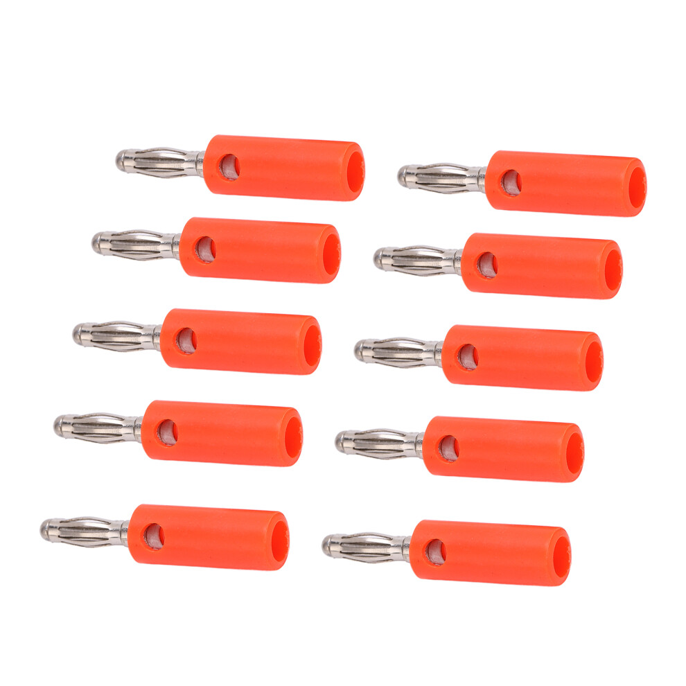 10Pcs 22.090 4Mm Banana Plug Gold Plated Lantern Banana Plug Connector For Electronic Equipmentred 7891321964453