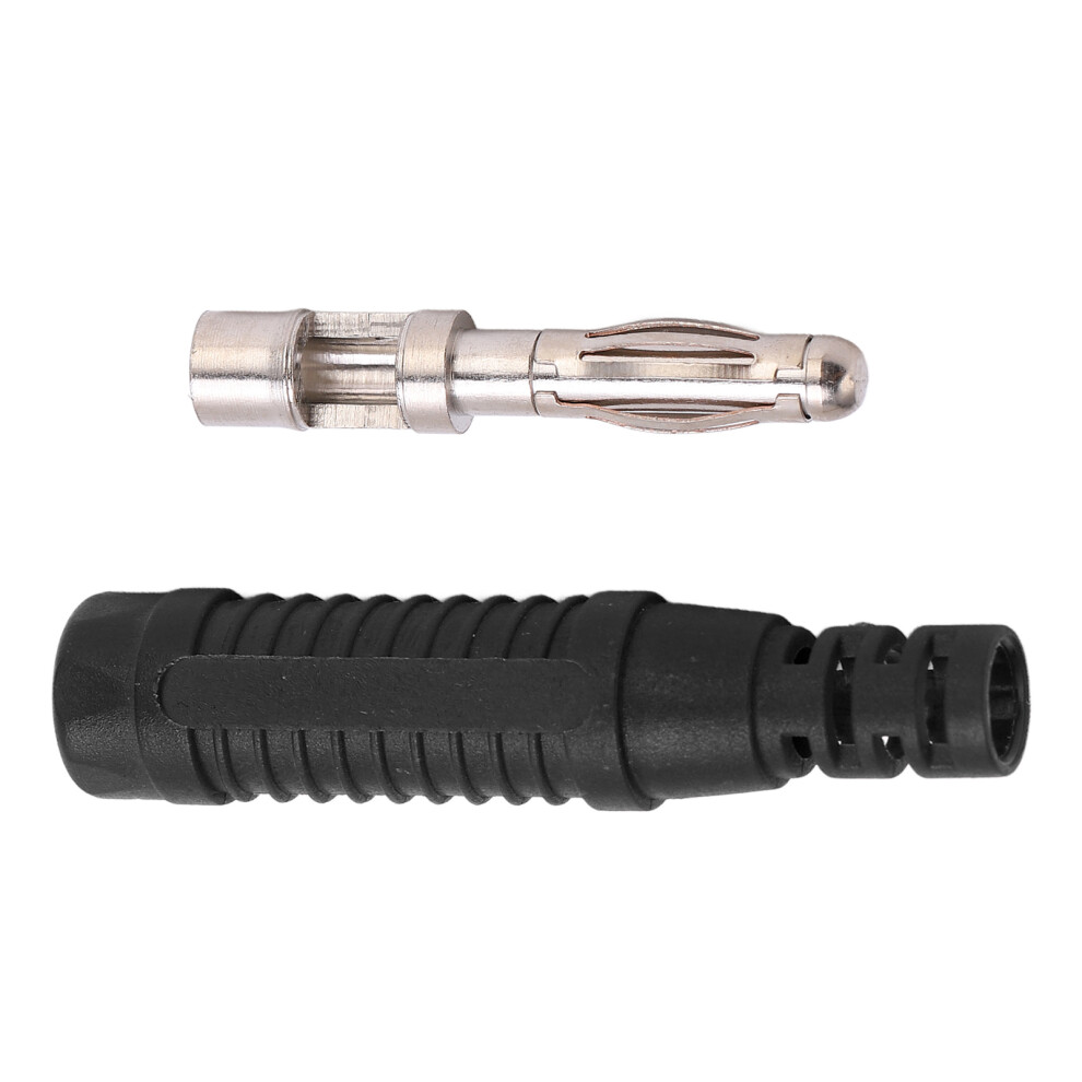 10Pcs Metal Banana Plugs Red Copper 4Mm Male Connector Plugs With Housing For Testing Equipmentblack 8761321964526