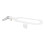 G1/2 682 g Attache de bidet, buses doubles blanches 12