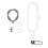 G1/2 682 g Attache de bidet, buses doubles blanches 11