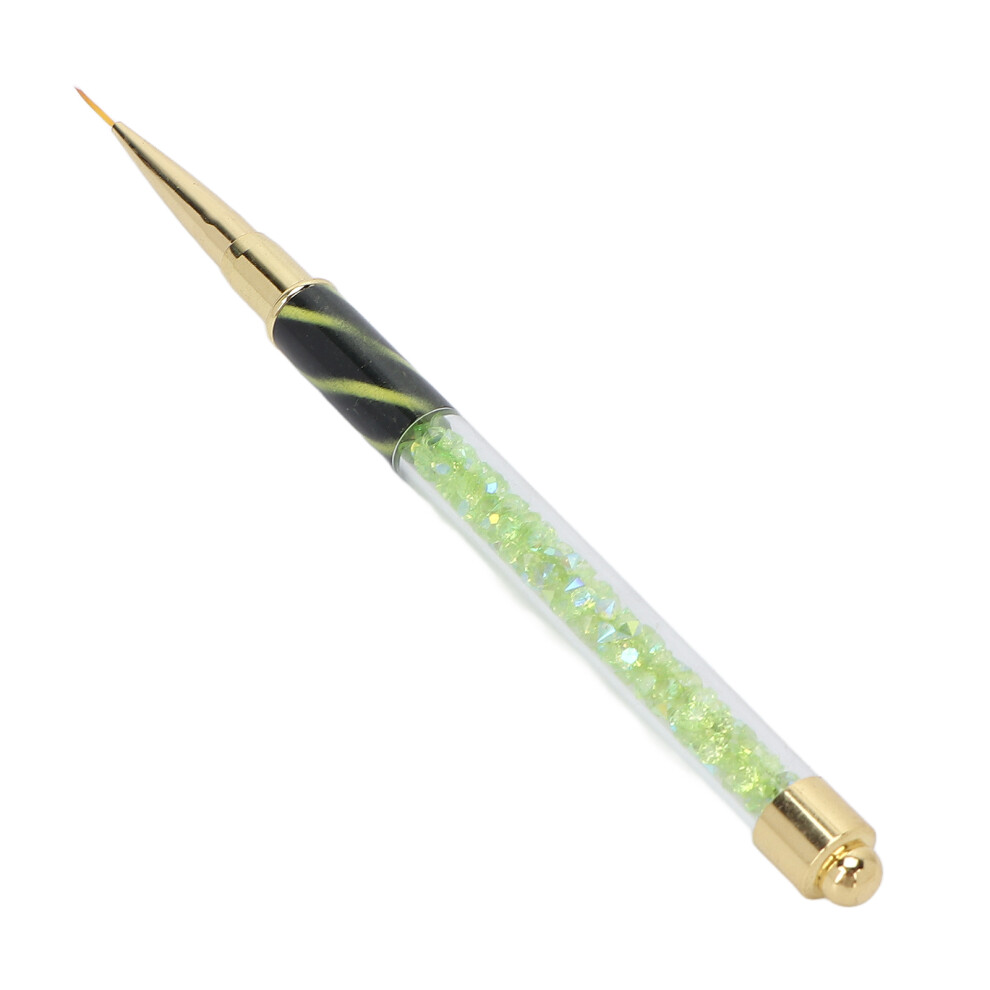 Manicure Liner Pen Nail Rhinestone Picker Dotting Pen Nail Art DIY Decoration Tool for Household Nail ShopGreen ( Long Pull Line)